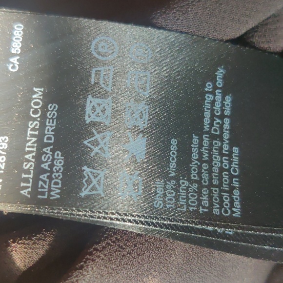 All Saints Liza Asa Hi/Lo Dress Size 6 - Picture 12 of 13